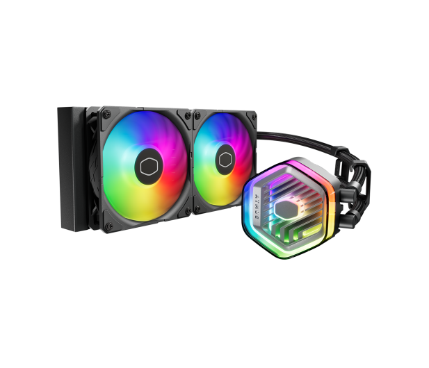 Cooler Master MasterLiquid 240 Atmos ARGB 2x120mm - 1194058 - zdjęcie 2